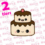 Two Tiered Wedding Cake