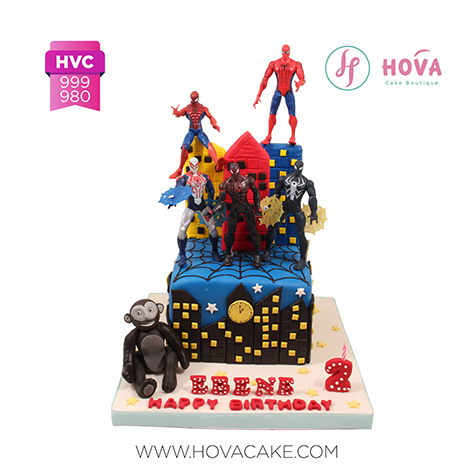 Birthday Cake Spiderman Universe untuk Children Birthday Cake