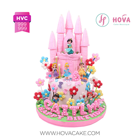 Birthday Cake Cinderella and Ariel untuk Children Birthday Cake