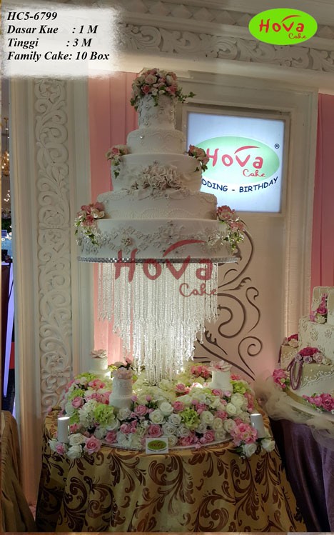 Wedding Cake Cristal untuk 5 Tiered Wedding Cake