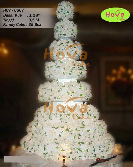 7 Tiers Wedding Cake untuk 7 Tiered Wedding Cake