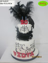 Koleksi kue : Birthday Cake Black and White