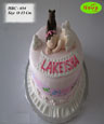 Koleksi kue : Dark Brown Teddy Bear Themed Baby Cake