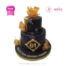Koleksi kue : Birthday Cake Black Elegant