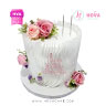 Koleksi kue : Birthday Cake Elegant with Flowers