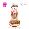Koleksi kue : Birthday Cake Pink Flowers