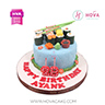 Koleksi kue : Birthday Cake Sushi