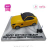 Koleksi kue : Birthday Cake Yellow Car